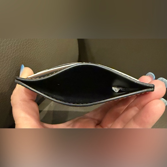 Coach Tan Pebbled Leather Card Holder - Picture 3 of 4